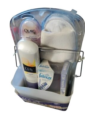 Oil Of Olay Fabreze Revitalizing Spa Kit NOS Discontinued Design Caddy Set